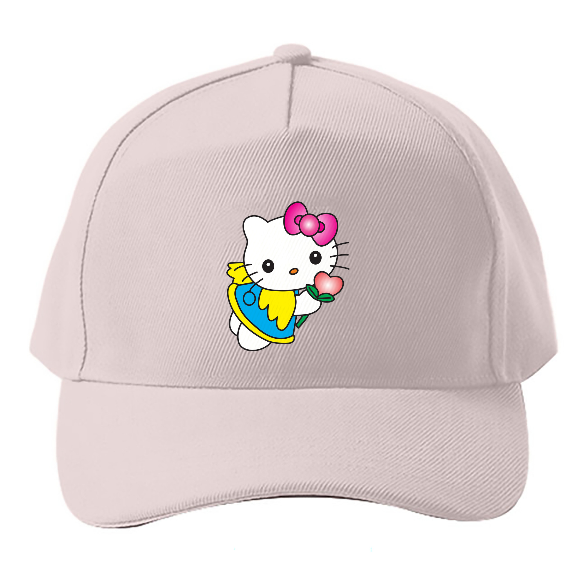 （画像用） Hello Kitty ハローキティ ベースボールキャップ 綿100％ 男女兼用 帽子 スポーツ